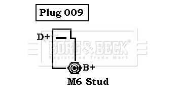 BORG & BECK Генератор BBA2884